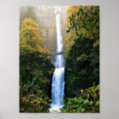 Herbst bei Multnomah Falls, OR Poster (Vorne)