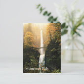 Herbst bei Multnomah Falls, OR Postkarte (Stehend Vorderseite)