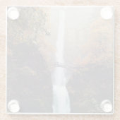 Herbst bei Multnomah Falls, Oregon Glasuntersetzer (Rückseite)