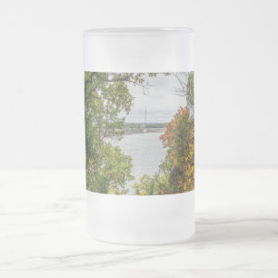 Herbst bei Truman Dam Mattiert Glass Beer Tasse