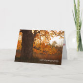 Herbst-Beileid Karte (Vorderseite)