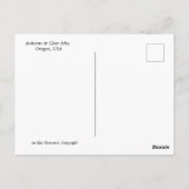 Herbst beim Clear Lake Postcard Postkarte (Rückseite)