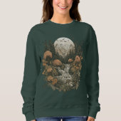 Herbst Berg Wasserfall Wald Natur Szene Sweatshirt (Vorderseite)