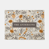 Herbst-Berries Blätter Branchen Personalisiert Fußmatte (Vorderseite)