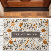 Herbst-Berries Blätter Branchen Personalisiert Fußmatte