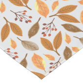 Herbst-Berries-Blätter-Muster Kurzer Tischläufer (Ecke)