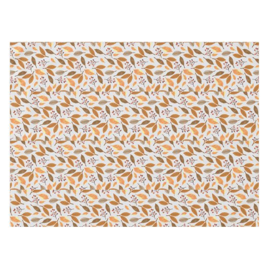 Herbst-Berries-Blätter-Muster Tischdecke (Vorderseite (Horizontal))