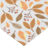 Herbst-Berries-Blätter-Muster Tischdecke (Schrägansicht)