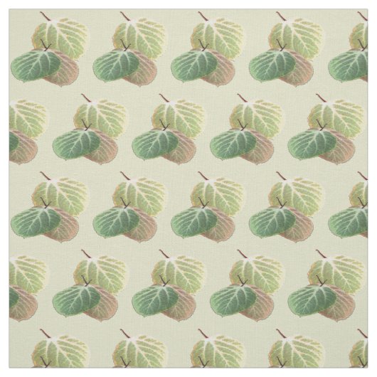 Herbst-berührte Aspen-Blätter Stoff (Muster)