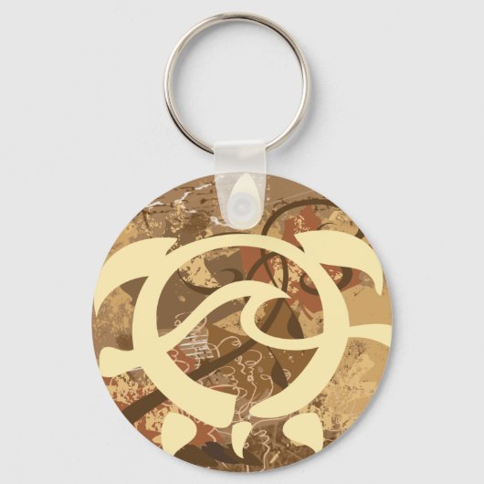 Herbst-BG-Schildkröte Schlüsselanhänger (Vorderseite)