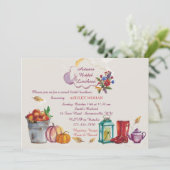 Herbst-Bild-Einladung Einladung (Stehend Vorderseite)