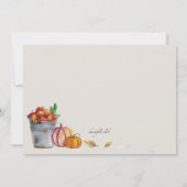 Herbst-Bild-Einladung Einladung (Rückseite)