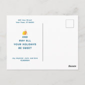 Herbst bis Weihnachten Postkarte Aquamarin - Candy (Rückseite)