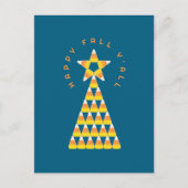 Herbst bis Weihnachten Postkarte Aquamarin - Candy (Vorderseite)