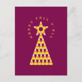 Herbst bis Weihnachten Postkarte Wein - Candy Corn (Vorderseite)