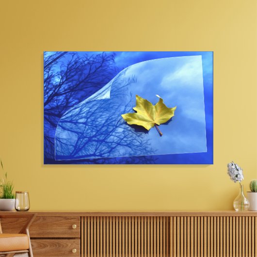 Herbst bis Winter Leinwanddruck (Insitu (Wohnzimmer))