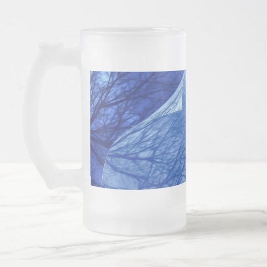 Herbst bis Winter Mattglas Bierglas (Links)