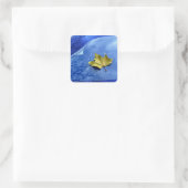 Herbst bis Winter Quadratischer Aufkleber (Tasche)