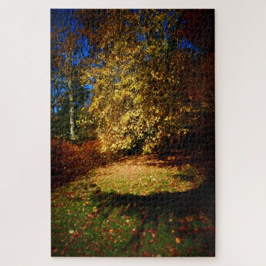 Herbst Blast auf dem Stourhead-Weg. Puzzle (Vertikal)