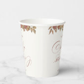 Herbst-Blatt-Babyparty Pappbecher (Rechts)