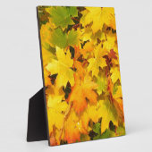 Herbst-Blatt färbt Baum-Party-Schicksals-Feier Fotoplatte (Seite)