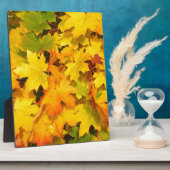 Herbst-Blatt färbt Baum-Party-Schicksals-Feier Fotoplatte (Seite)