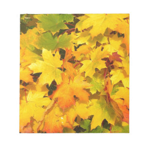 Herbst-Blatt färbt Baum-Party-Schicksals-Feier Notizblock