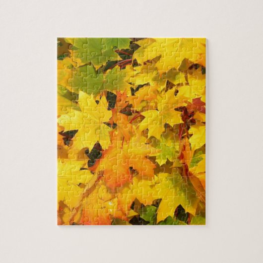 Herbst-Blatt färbt Baum-Party-Schicksals-Feier Puzzle (Vertikal)