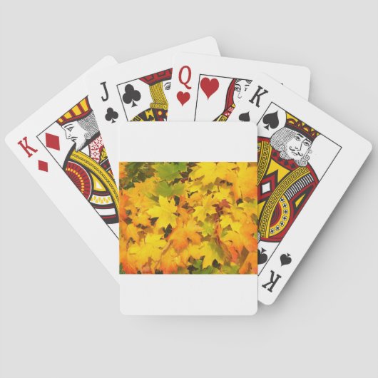 Herbst-Blatt färbt Baum-Party-Schicksals-Feier Spielkarten (Rückseite)