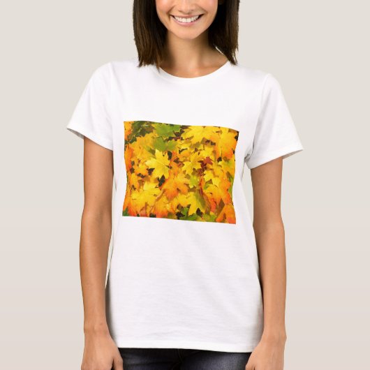 Herbst-Blatt färbt Baum-Party-Schicksals-Feier T-Shirt (Vorderseite)