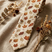 Herbst-Blatt-Hochzeit Krawatte