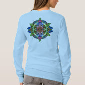 Herbst-Blatt-Mandala 6 T-Shirt (Rückseite)