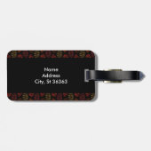 Herbst-Blatt-Muster Gepäckanhänger (Rückseite horizontal)