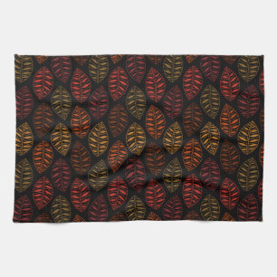 Herbst-Blatt-Muster Geschirrtuch