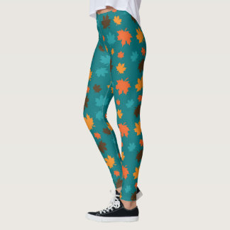 Herbst-Blatt-Muster Leggings