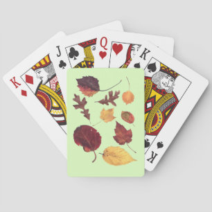 Herbst-Blatt-Scan-Spielkarten Spielkarten