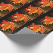 Herbst-Blatt-themenorientiertes MattPackpapier, Geschenkpapier (Ecke)