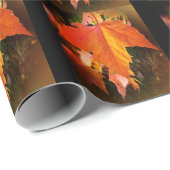 Herbst-Blatt-themenorientiertes MattPackpapier, Geschenkpapier (Rolleneckpunkt)
