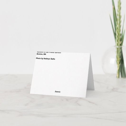 Herbst-Blätter 2 Karte (Rückseite)