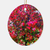 Herbst Blätter ändern, rosa impressionistische Bäu Keramik Ornament (Links)