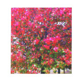 Herbst Blätter ändern, rosa impressionistische Bäu Notizblock (Vorderseite)