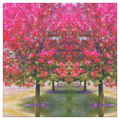 Herbst Blätter ändern, rosa impressionistische Bäu Stoff (Nahaufnahme)