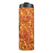 Herbst Blätter auf Baum - Foto. Thermosbecher (Vorderseite)