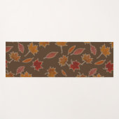Herbst-Blätter auf kundenspezifischer Farbe Yogamatte (Vorderseite (Horizontal))