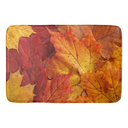 Herbst-Blätter Badematte (Vorderseite)