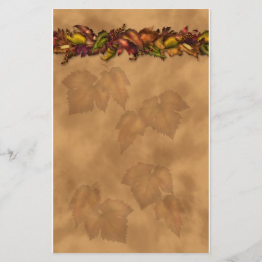 Herbst-Blätter Briefpapier (Vorderseite)