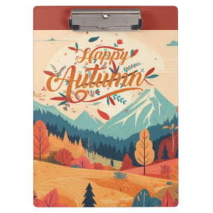 Herbst/Blätter/bunt Klemmbrett