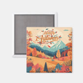 Herbst/Blätter/bunt Magnet (Vorderseite/Rückseite)