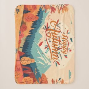 Herbst/Blätter/bunt Sherpadecke