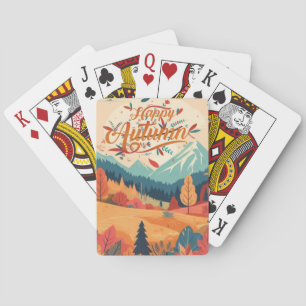 Herbst/Blätter/bunt Spielkarten